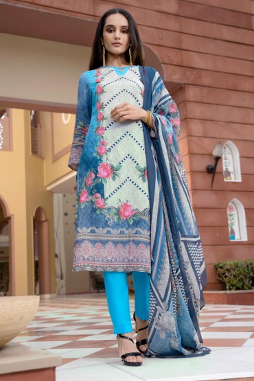 Geometric Floral Three Piece Set